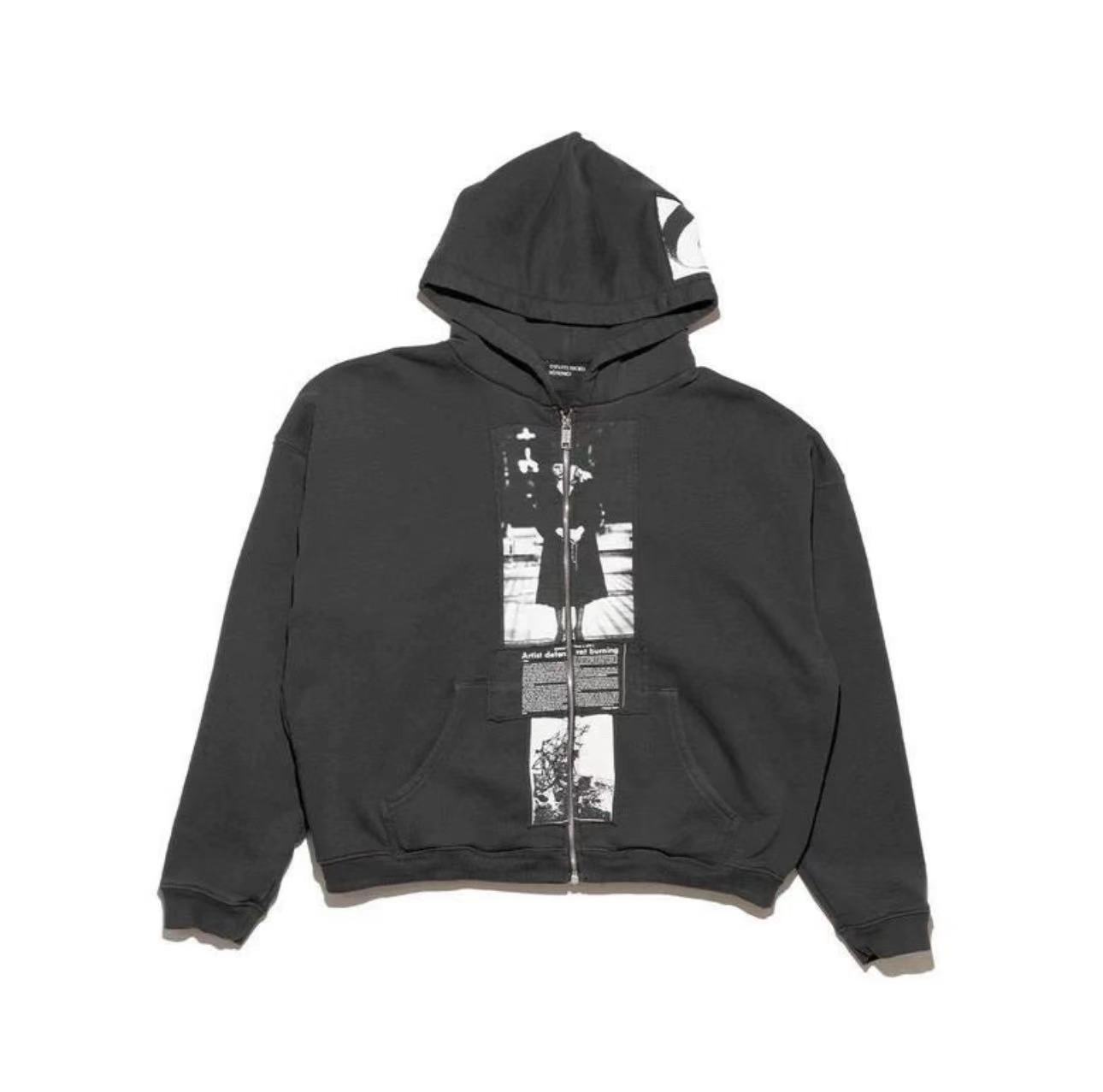 ERD Deconstructed Photo Print Zip Hoodie