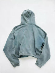 1. ERD Enfants Riches Déprimés Raw‑Edge Cropped Pullover Hoodie