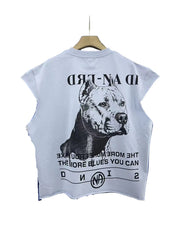 ERD Pitbull Graphic Asymmetric Vintage Tee