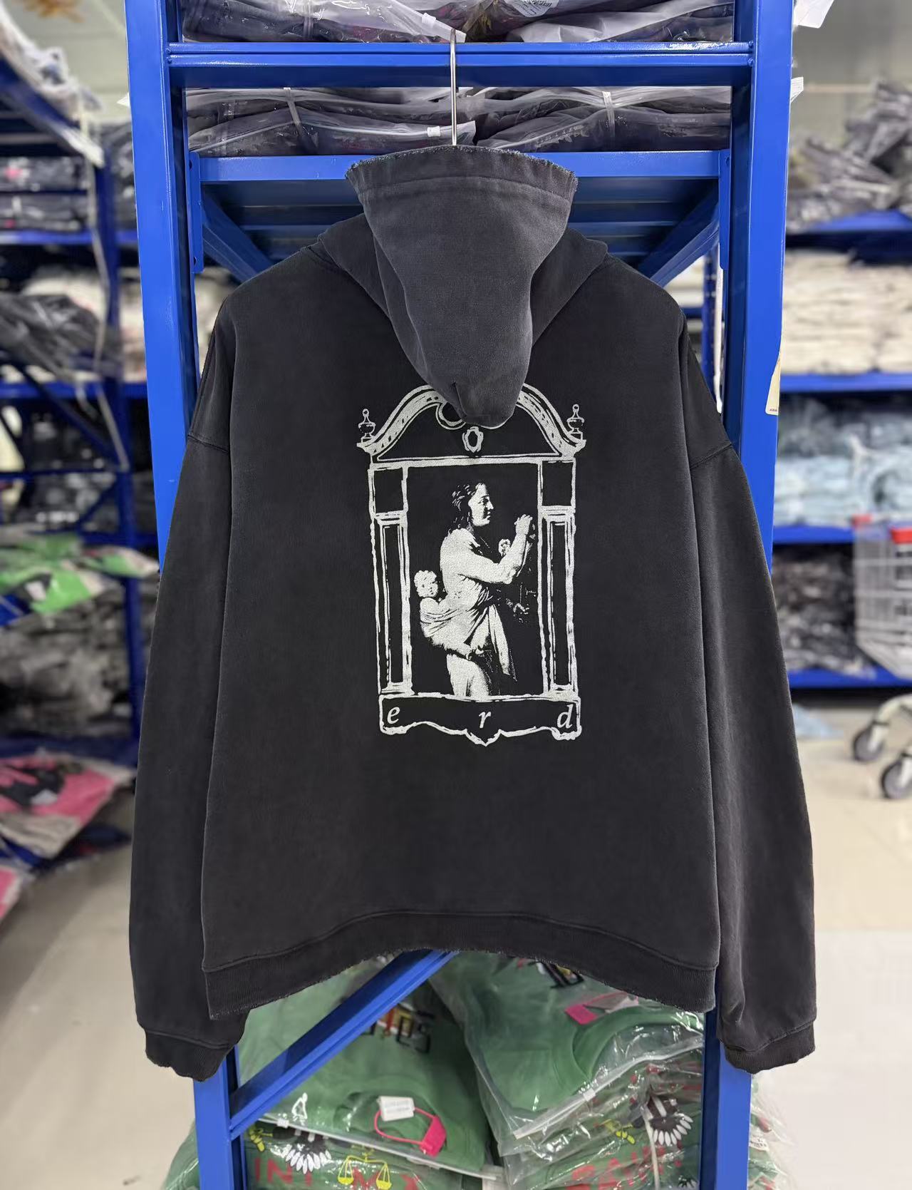 ERD Grunge Dark Archive Streetwear Pullover Hoodie