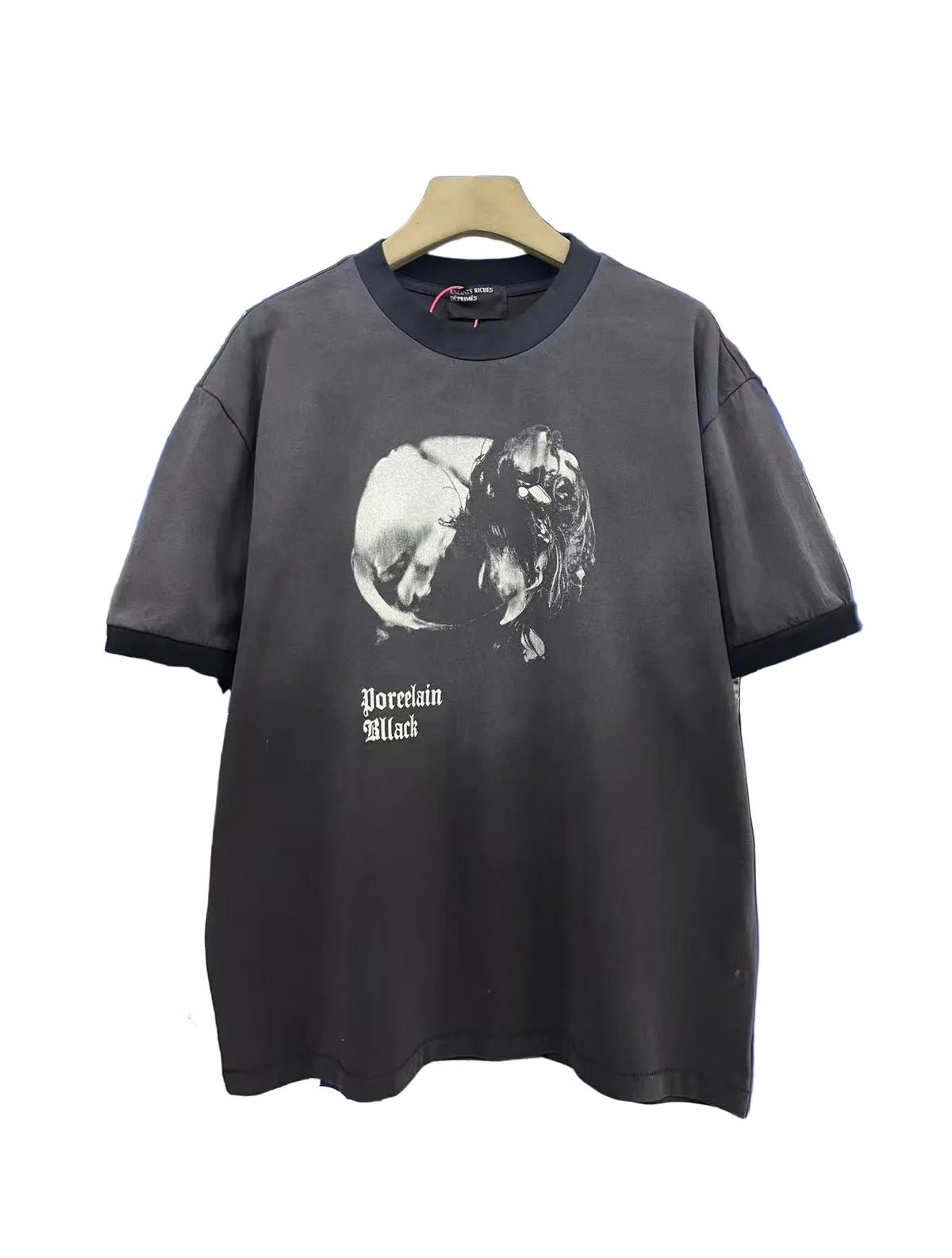 ERD Porcelain Black Ringer Vintage Tee
