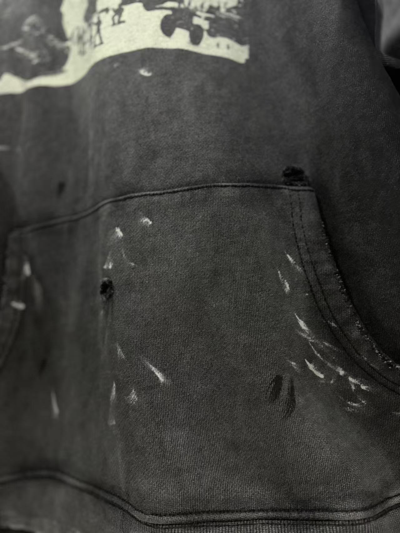 ERD Grunge Distressed Statement Streetwear Hoodie