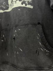 ERD Grunge Distressed Statement Streetwear Hoodie