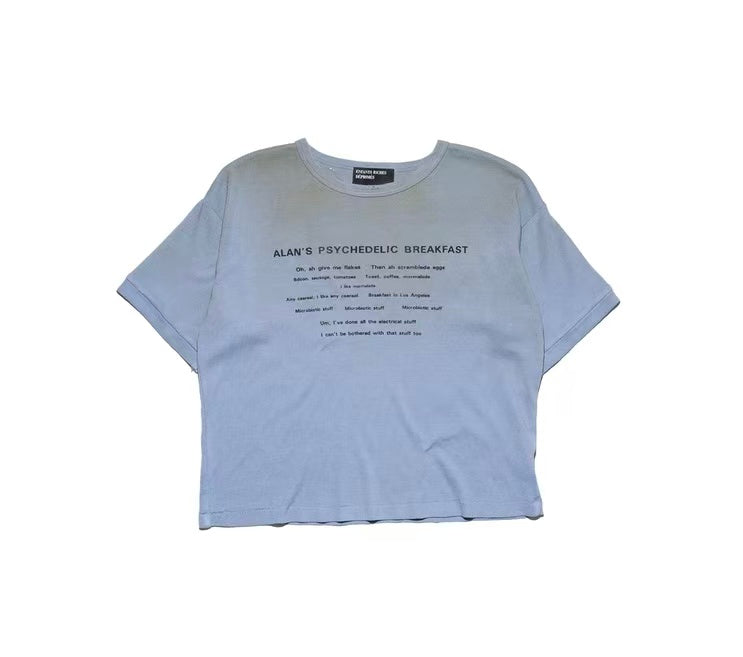 ERD Alan's Psychedelic Breakfast Cropped Tee