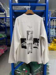 ERD One Class Act Hole Distressed Long Sleeve Tee