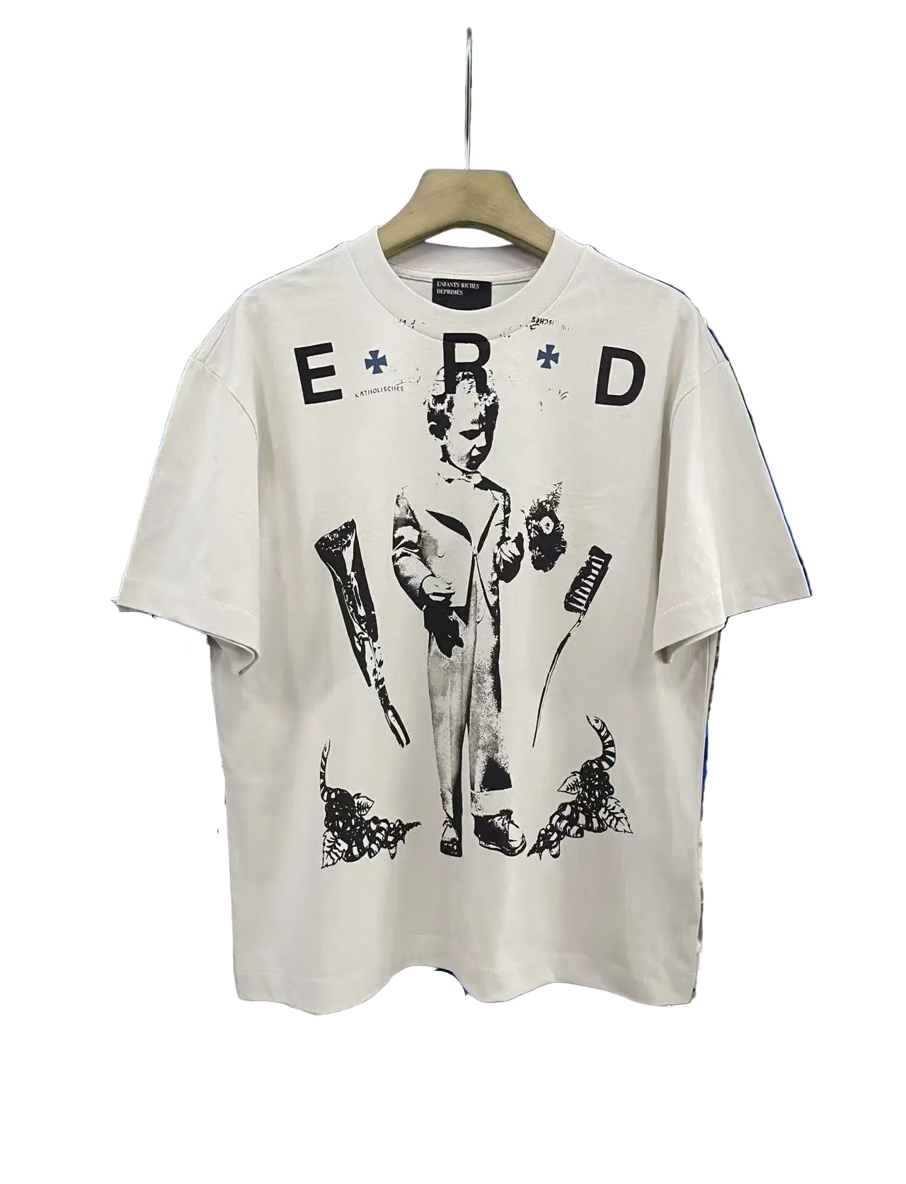 ERD Child Figure Art Vintage Cropped Tee