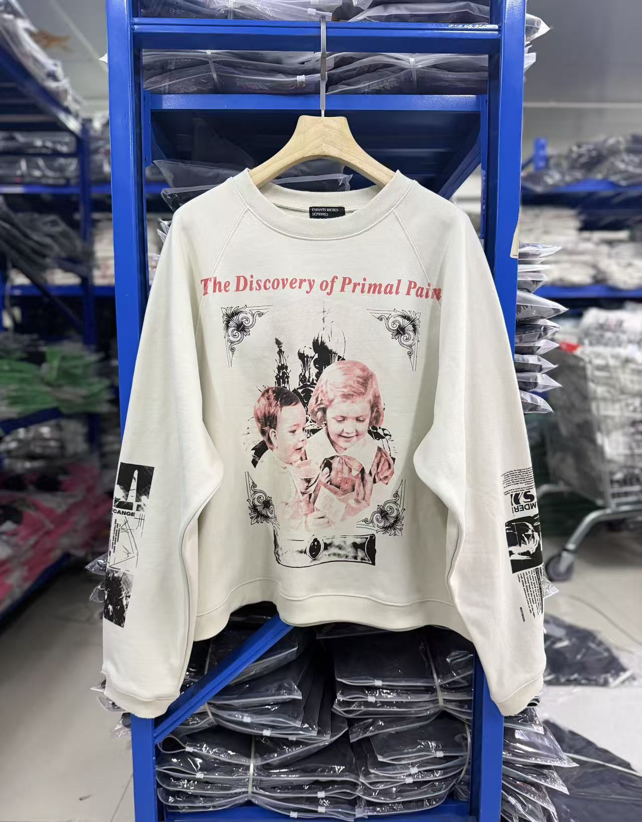 ERD Art Collage Streetwear Cropped Sweatshirt