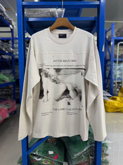 ERD One Class Act Hole Distressed Long Sleeve Tee