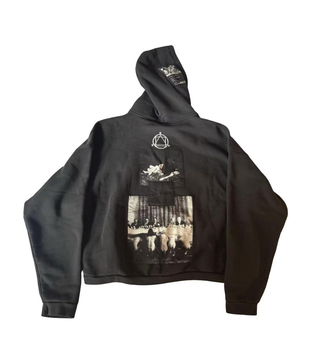 ERD Patchwork Photo Zip Hoodie