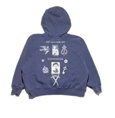 ERD Navy Text Photo Graphic Hoodie