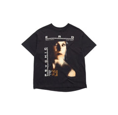 ERD Faded Magazine Print Boxy Cropped T‑Shirt