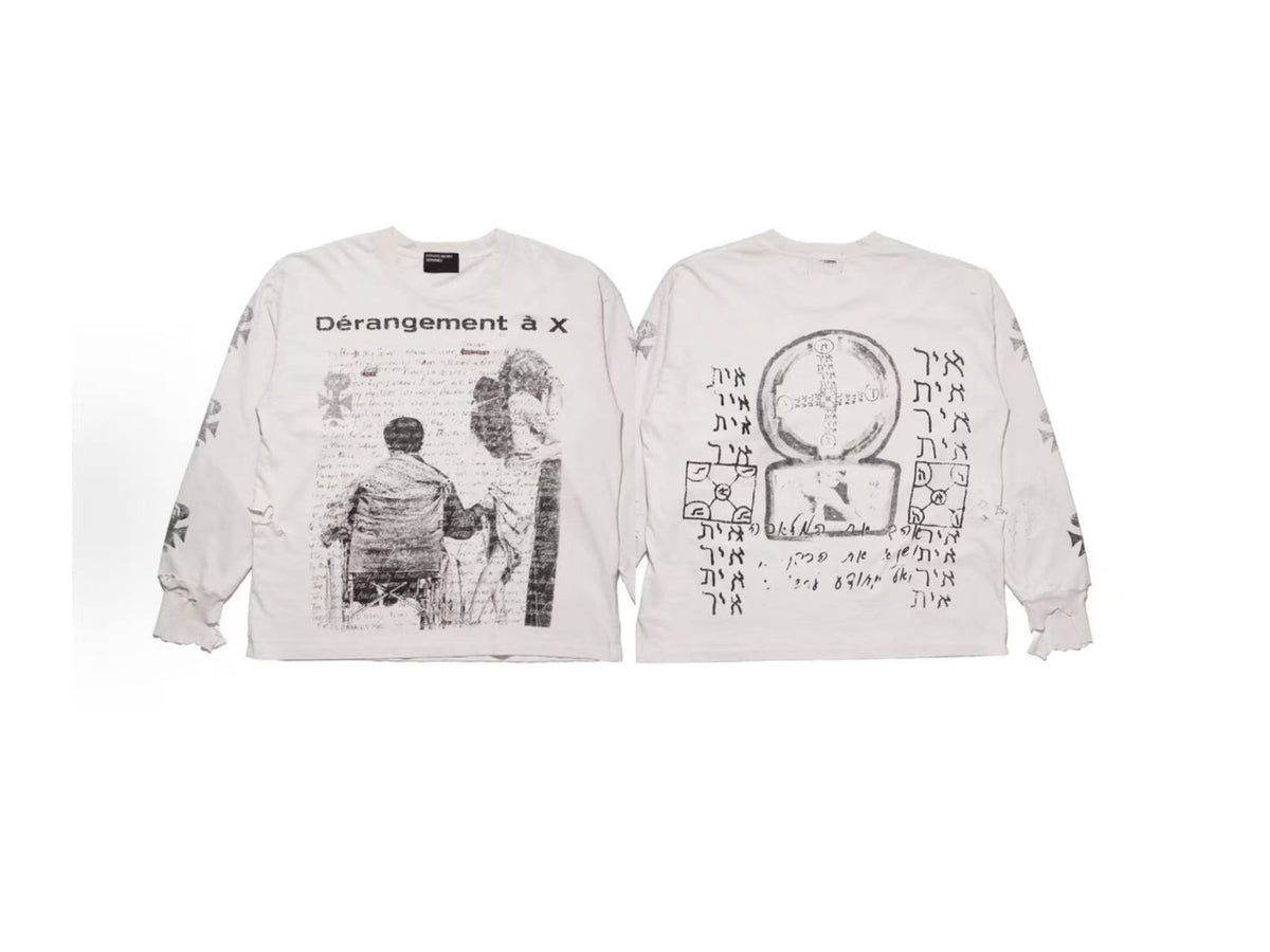 ERD Dérangement à X Dual‑Sided Graphic Long Sleeve Tee
