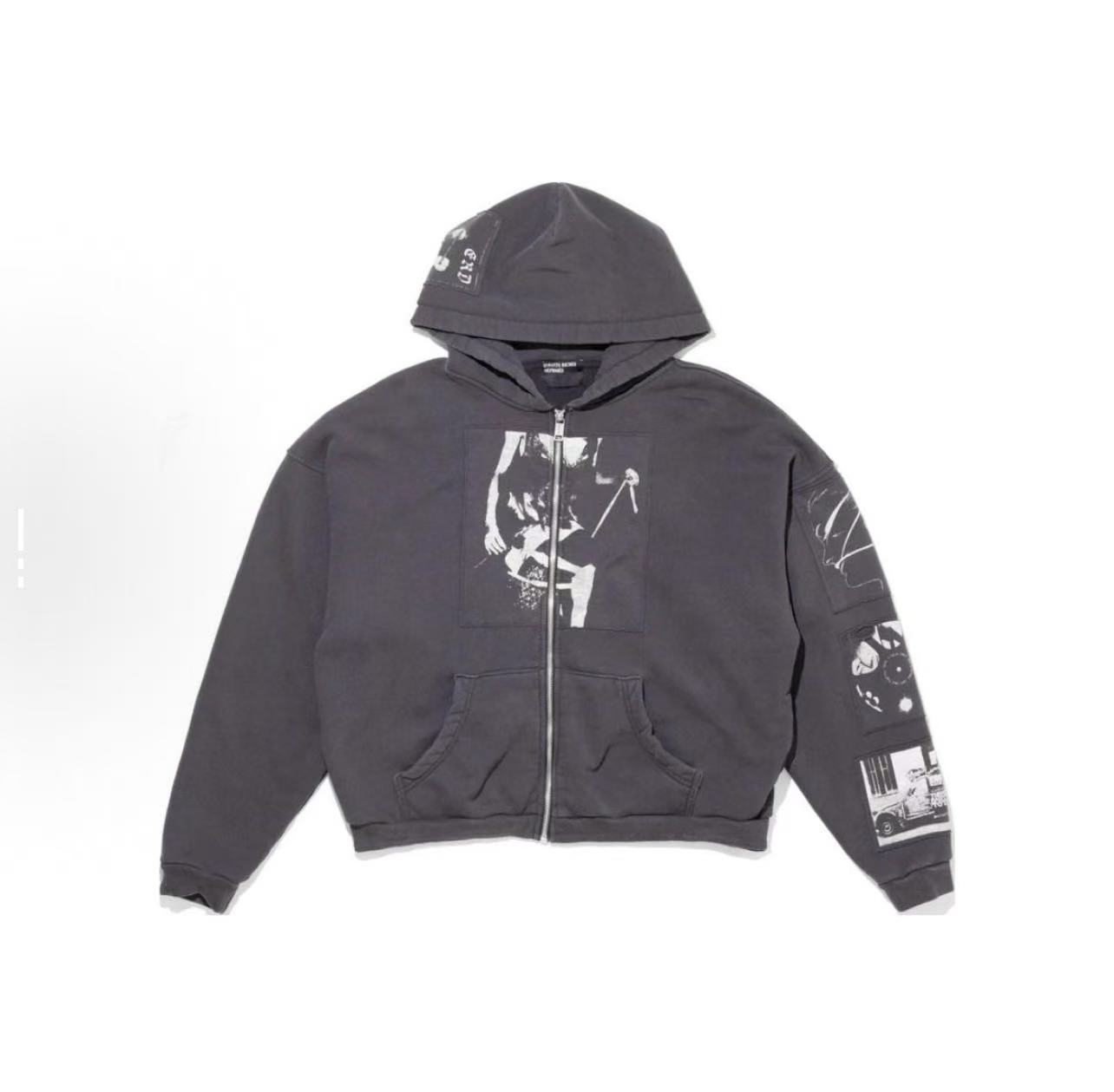 ERD Deconstructed Collage Zip Hoodie