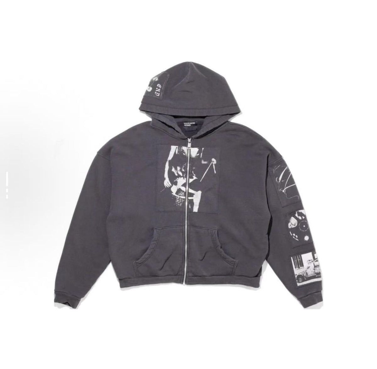 ERD Deconstructed Collage Zip Hoodie