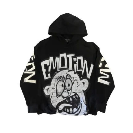 Mixed Emotion Black “Monster” Cropped Hoodie