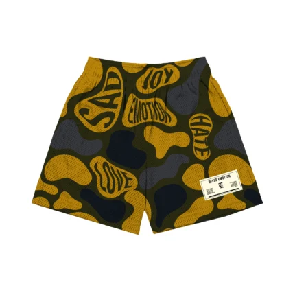 Mixed Emotion "Emotional" Camo Shorts green