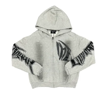 Mixedemotion Grey ‘Faded’ Hoodie