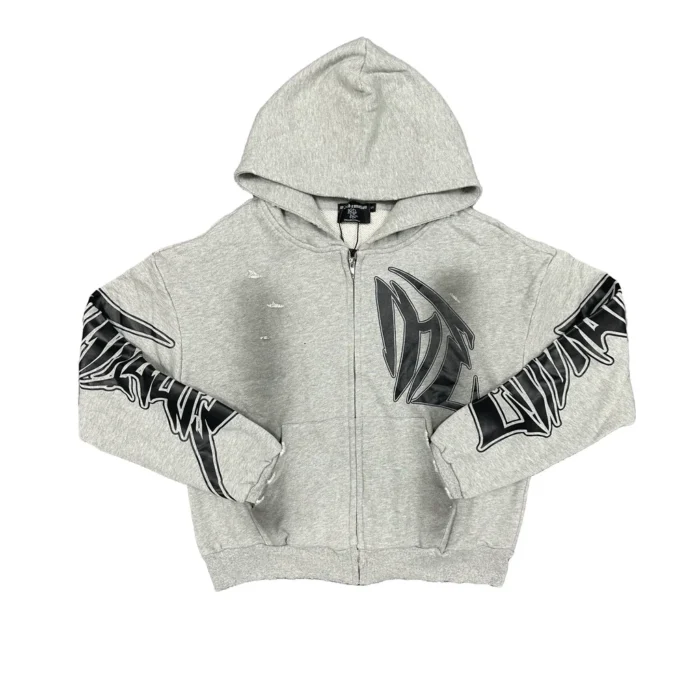 Mixedemotion Grey ‘Faded’ Hoodie