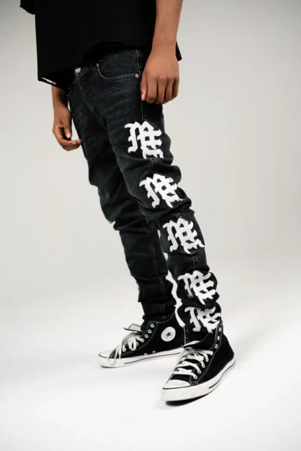 Mixedemotion Monogram Denim Black Wash