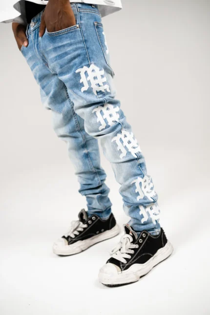 Mixedemotion Monogram Denim Blue Wash
